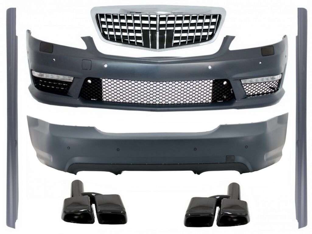 Body Kit S63 S65 ANG Design with Front Grille and Exhaust Muffler Tips
