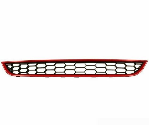 NEW GENUINE FORD FIESTA 14- FRONT BUMPER CENTER LOWER GRILLE GLOSSY RED ...