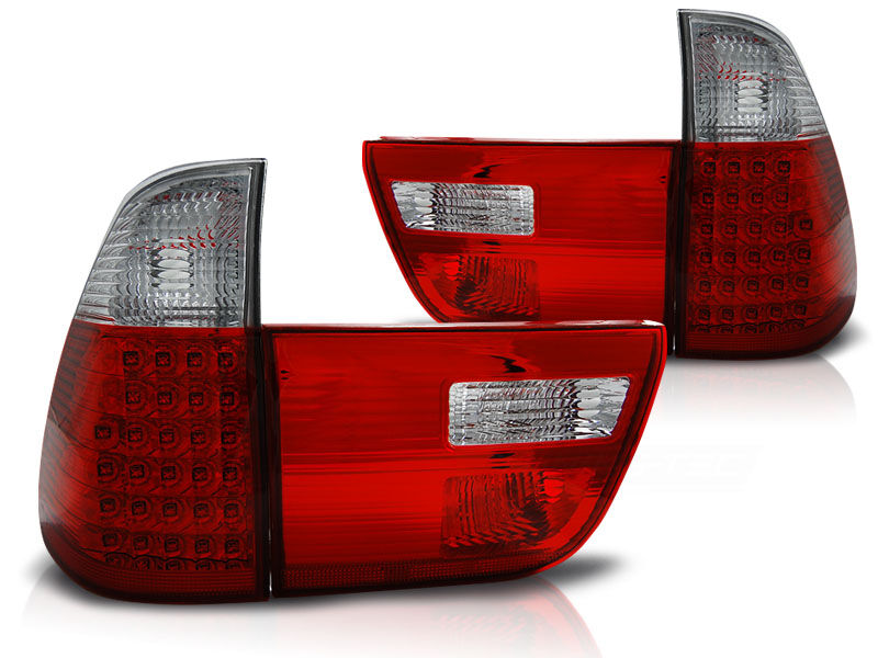 LED TAIL LIGHTS RED WHITE fits BMW X5 E53 09.99-06 in Taillights - buy ...