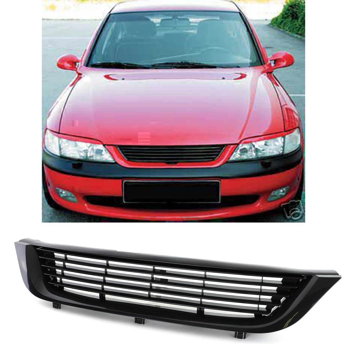 Front Grill Without Emblem for Vauxhall Opel Vectra B 95-02 black