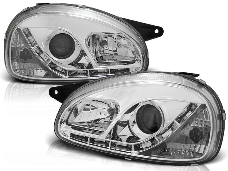Opel Corsa B Headlight Covers (ABS Plastic) - Tuning-GT Style - Front Pair