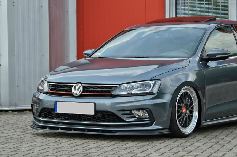 Soillar Front Lower Bumper Spoiler Valance – For Volkswagen Jetta 2011-2014 – Black Textured – Direct Fit