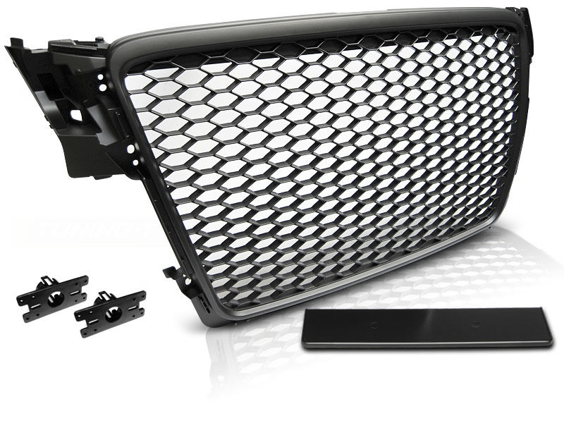 A3 - 8Y: Gloss Black Honeycomb RS Style Grill 20-24 main image 0